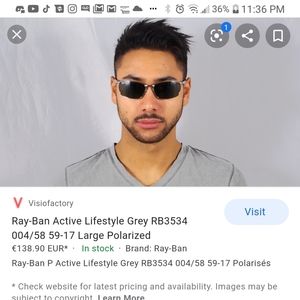 Not selling in search for new or used rayban3534